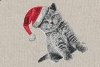 CHRISTMAS CATS - tkanina obiciowa
